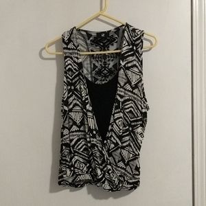 Black and white tank